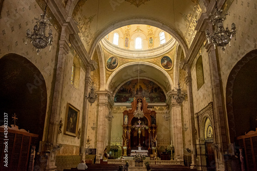 Interior of the Iglesia de Jesús (Rectory Tercera Orden), Mérida, Mexico