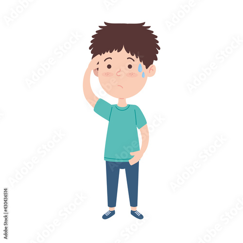 autistic boy slow respond