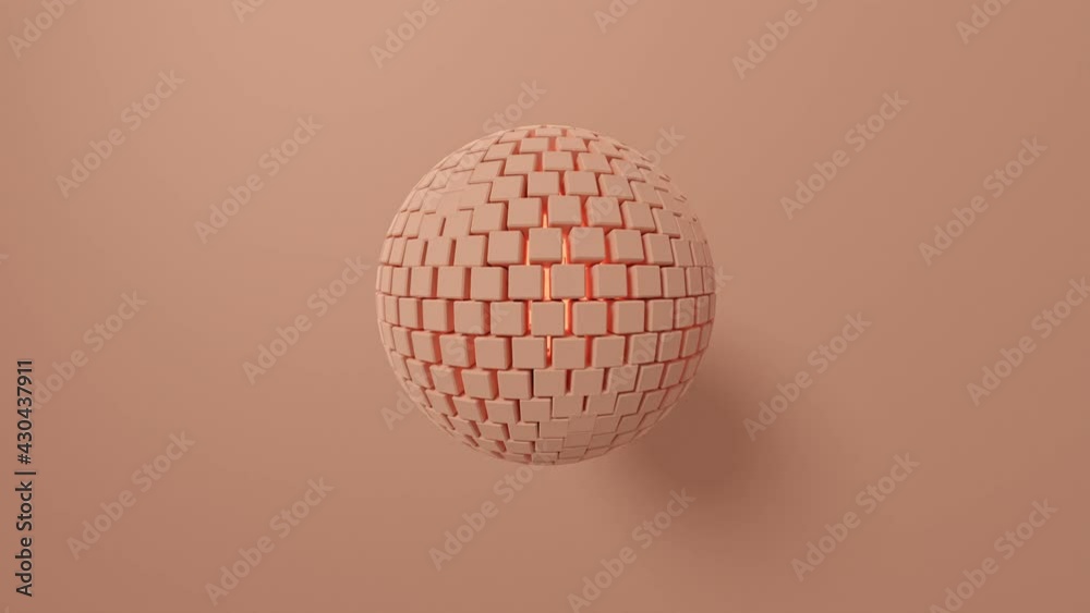 Dynamic Geometric Shape. 3D Animation. Dynamic Geometric Shape. 3D Animation.