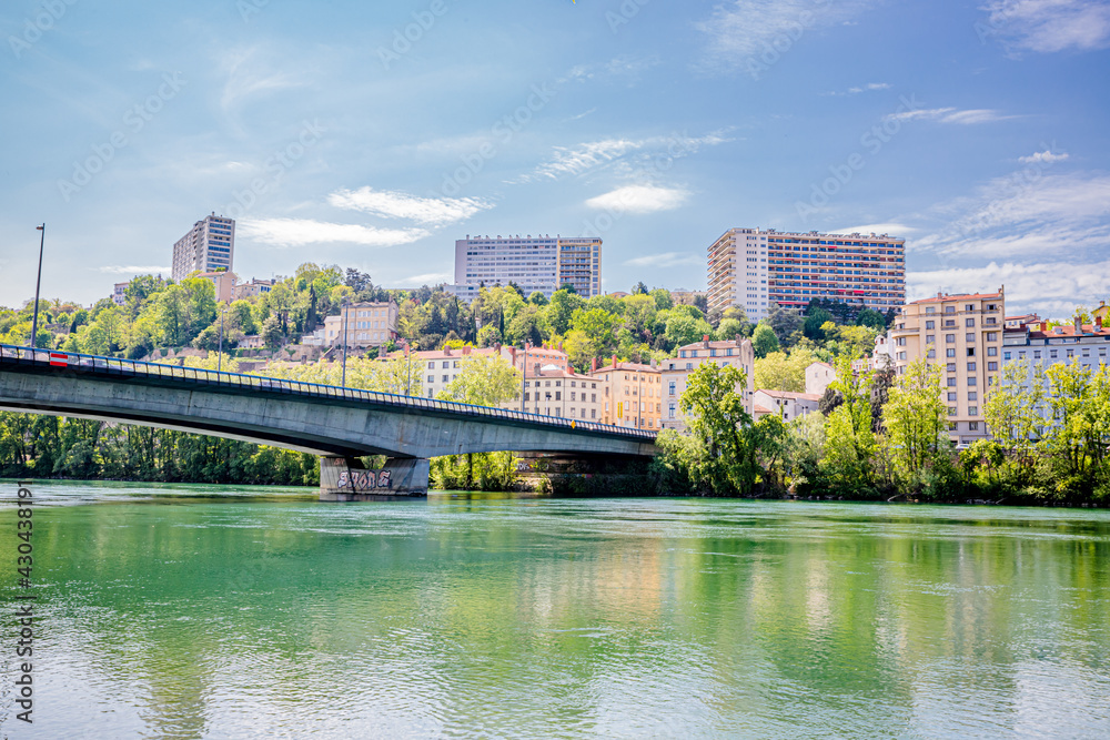 Les berges du Rhône à Lyon