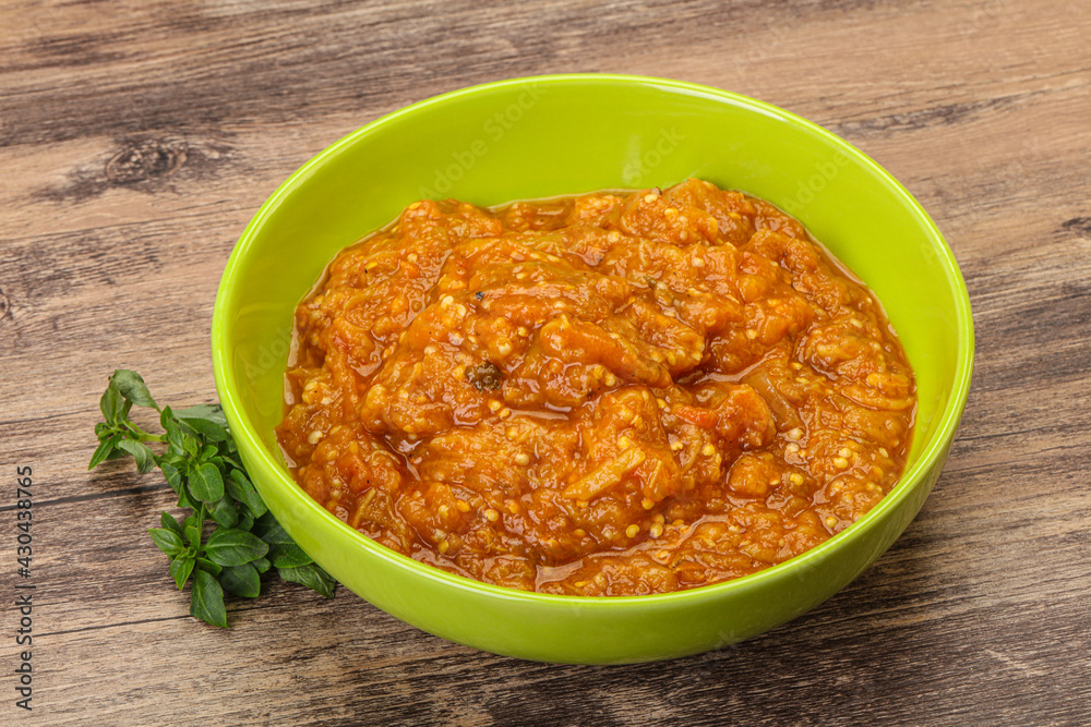 Caucasian cuisine - Mangal salad with vegetables Caucasian cuisine - Mangal salad with vegetables