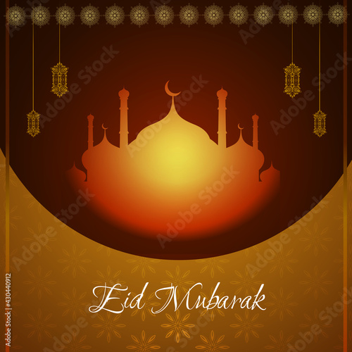 Eid Mubarak festival decorative background