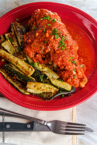 Chicken Braciola Grilled Zucchini photo