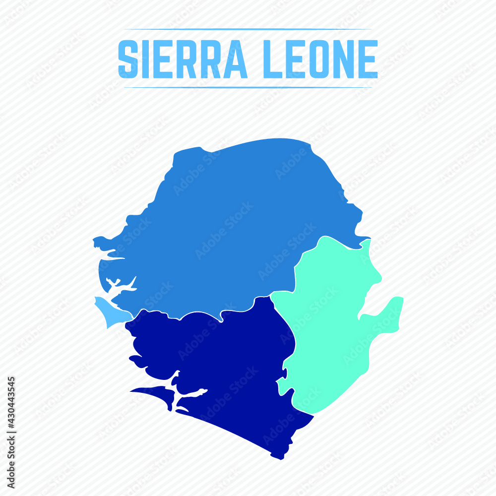 Sierra Leone Detailed Map With Regions