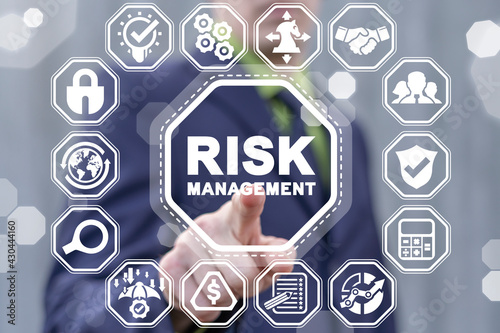Business concept of risk management.