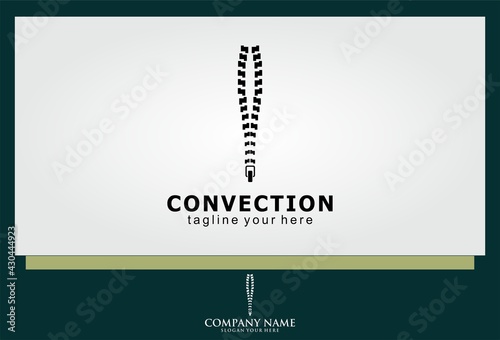 zipper vector icon convection logo
