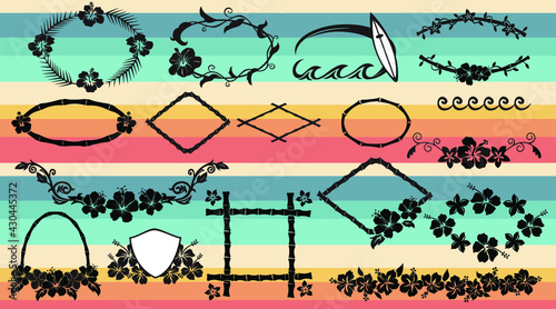 Tropical frames, borders