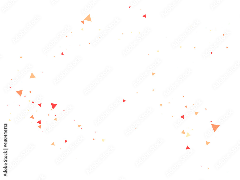 Triangle Explosion Confetti. Exploded Star Graphic. Triangles Blast