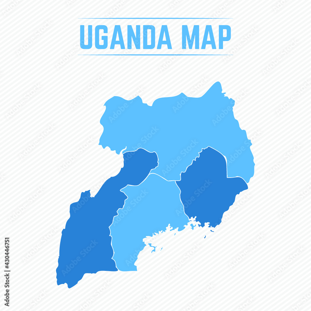 Uganda Detailed Map With Regions