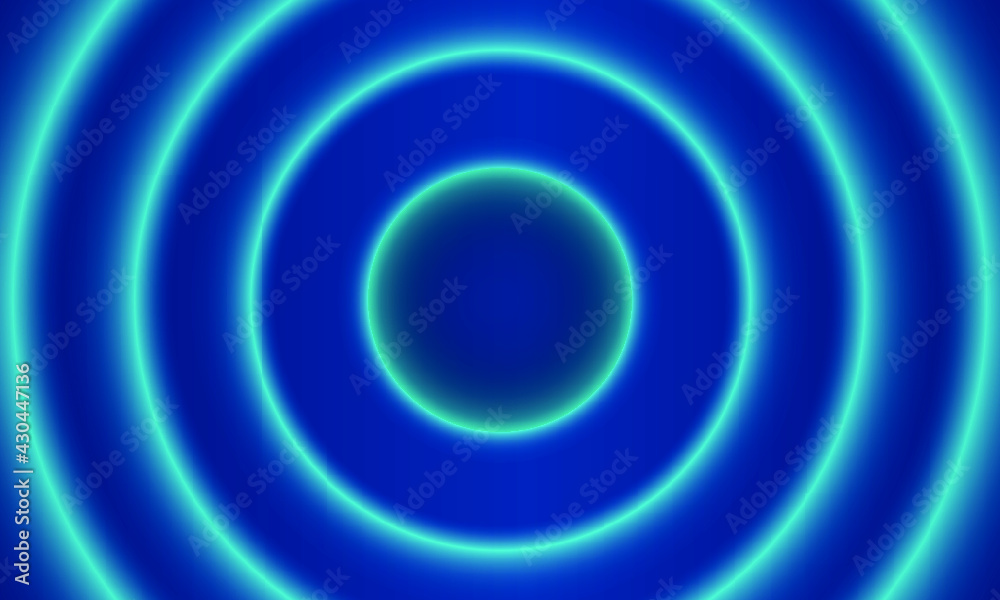 Beautiful Shiny Blue Background Wirh Light Circles Beautiful Shiny Blue Background Wirh Light Circles