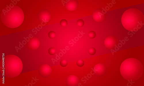 Abstract Red Circle Gradient Background