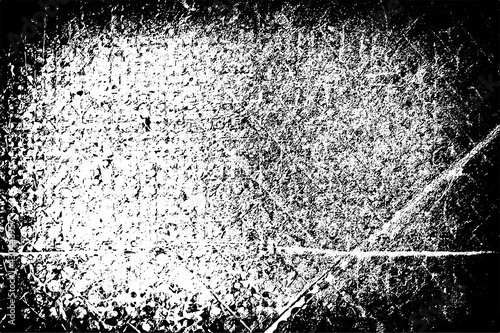 Dirty grunge background. The monochrome texture is old. Vintage worn pattern. The surface is covered with scratches