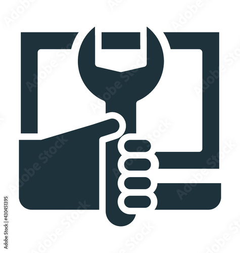 Computer Engineer Colored Vector Icon