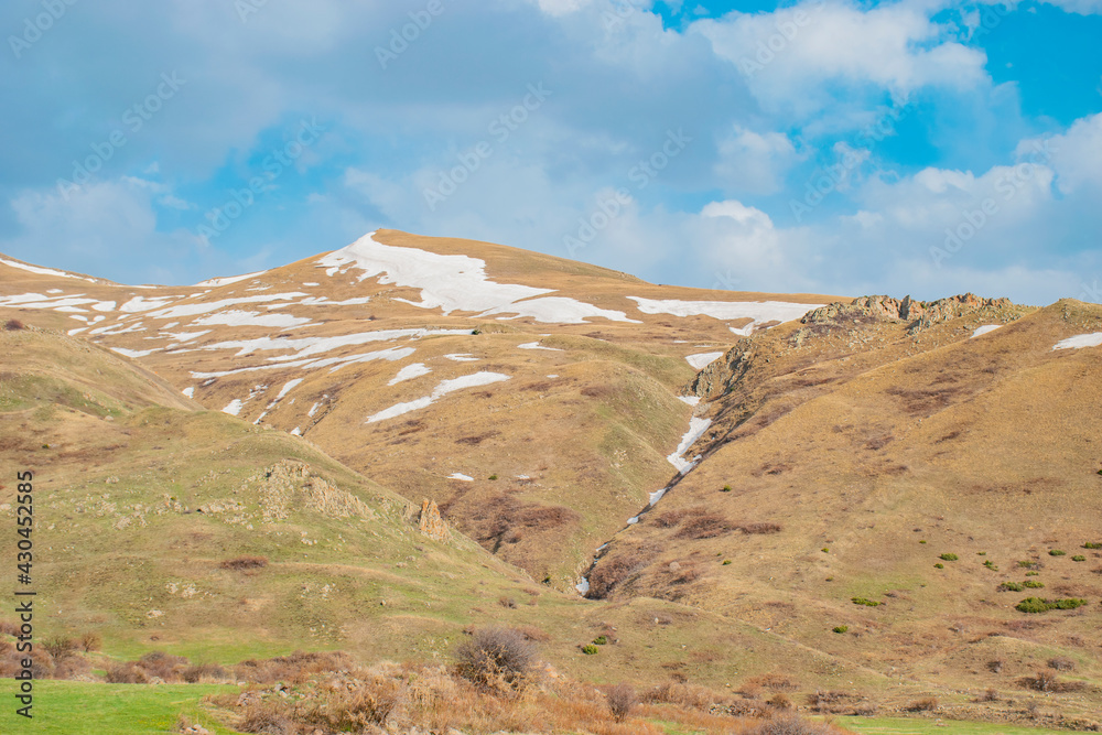 landscape of the mountains