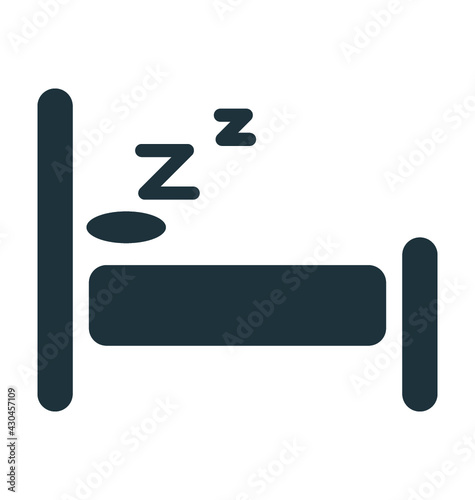 Sleeping Vector Icon