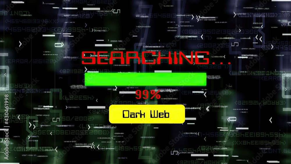 Searching on dark web progress bar Searching on dark web progress bar