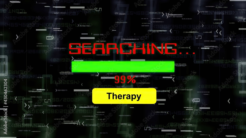 Searching for therapy online progress bar Searching for therapy online progress bar