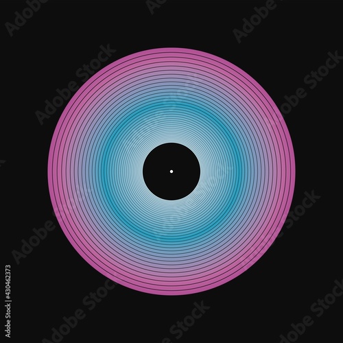 music vinyl turntable vintage blend poster
