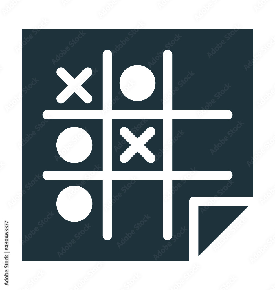 Obraz premium Tic Tac Toe Vector Icon