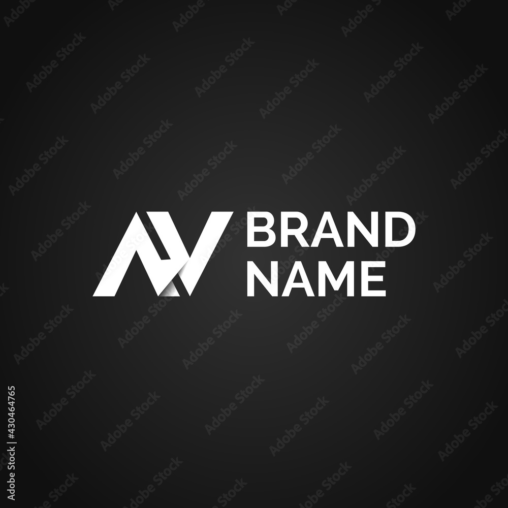 Simple, modern and minimalist geometric logo template