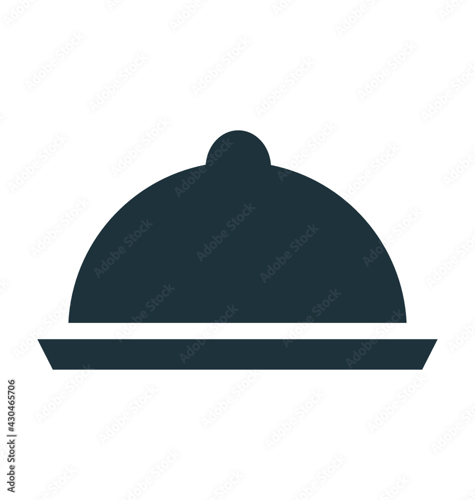 Platter Vector Icon Platter Vector Icon