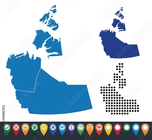 Set maps of Nunavut state