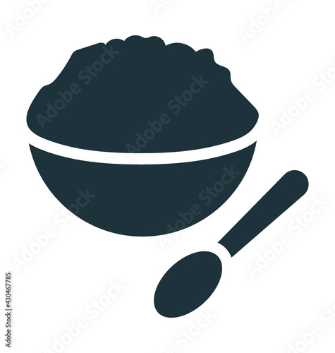 Rice Bowl Vector Icon