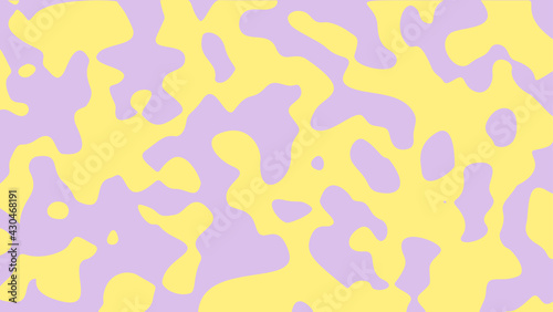 Abstract liquid background in yellow and violet color. Vector illustration.