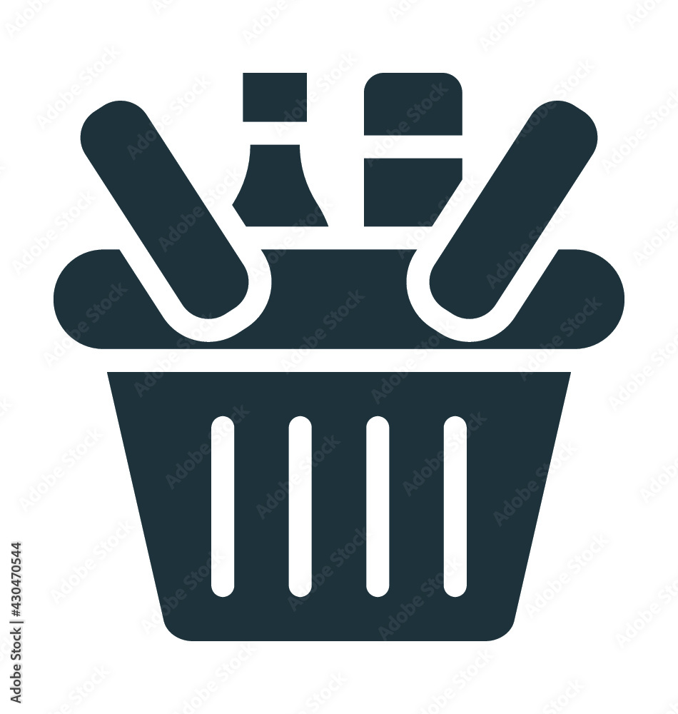 Wine Bucket Vector Icon Wine Bucket Vector Icon