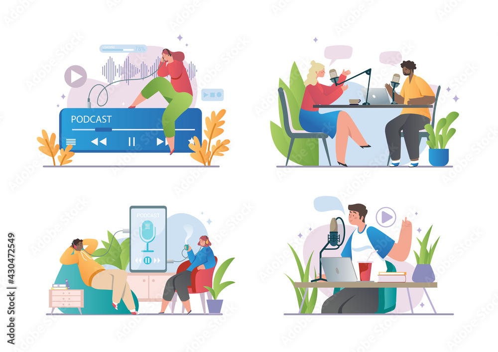 Online show concept Online show concept