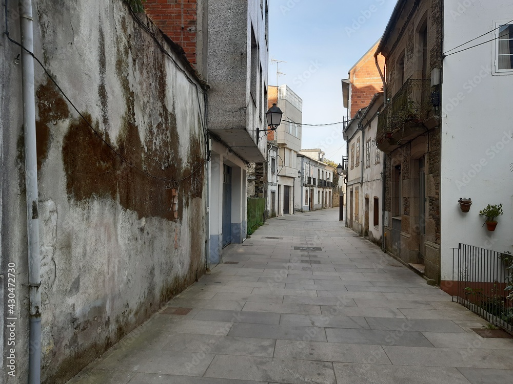 Calle del casco viejo de Vilalba, Galicia