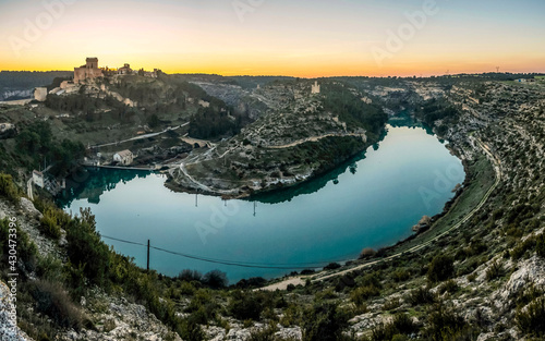 panoramic view of the Alarcon reservoir from the viewpoint photo