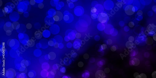 Dark Pink, Blue vector backdrop with dots.