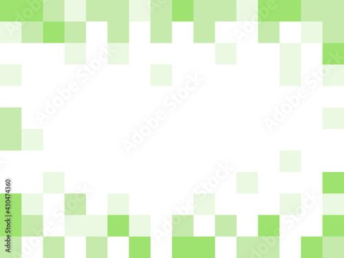 Pixelated Abstract Green Background Texture with Pixels and an Aspect Ratio of 4:3. Vector Image.