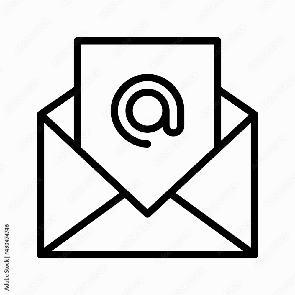 mail message icon vector. envelope symbol for user interface elements mail message icon vector. envelope symbol for user interface elements