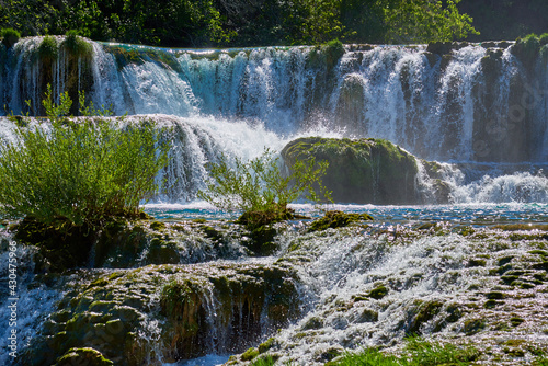 Krka Wasserf  lle im Nationalpark in Kroatien