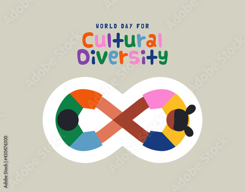 Cultural Diversity friend infinity concept card
