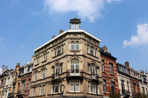 Schöne Altbaufassaden in Brüssel