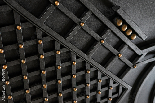 Modern wrought iron metal gate decorations