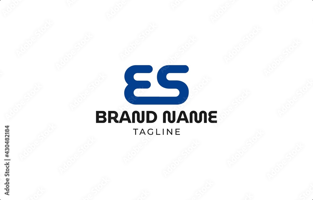 Letter ES Monogram Logo Vector Design Template Letter ES Monogram Logo Vector Design Template