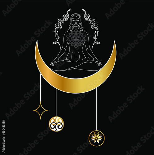 
the illustration on the theme of the meditation.