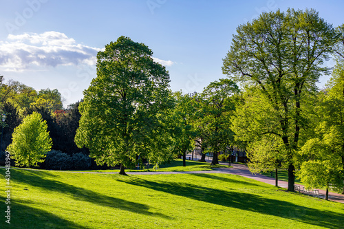 Canvas Print Spring view in Letna Park, Prague, Czech Republic