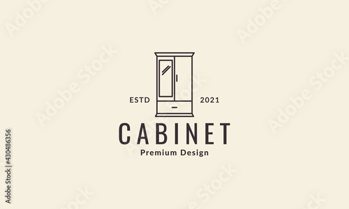 lines interior cabinet logo symbol icon vector graphic design illustration