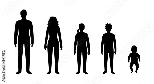 Male female silhouette
