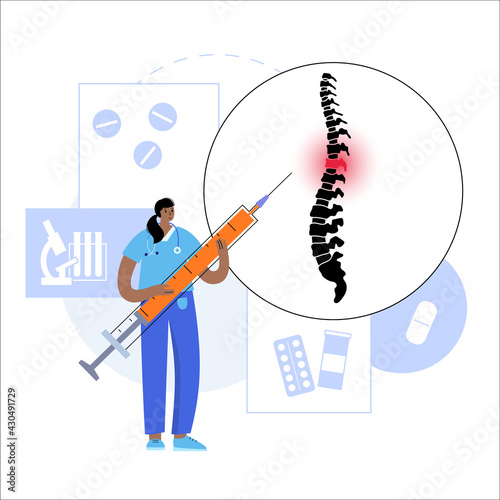 Spine joint injection 