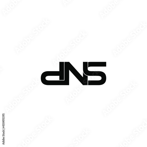 dns letter original monogram logo design