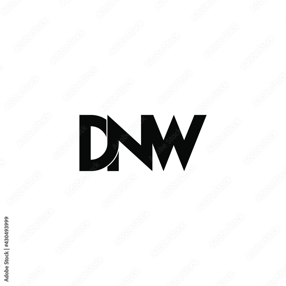 dnw letter original monogram logo design dnw letter original monogram logo design
