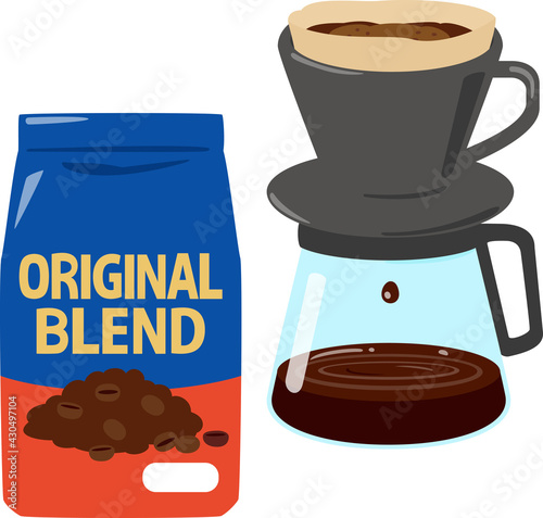 市販の袋入りブレンドコーヒー