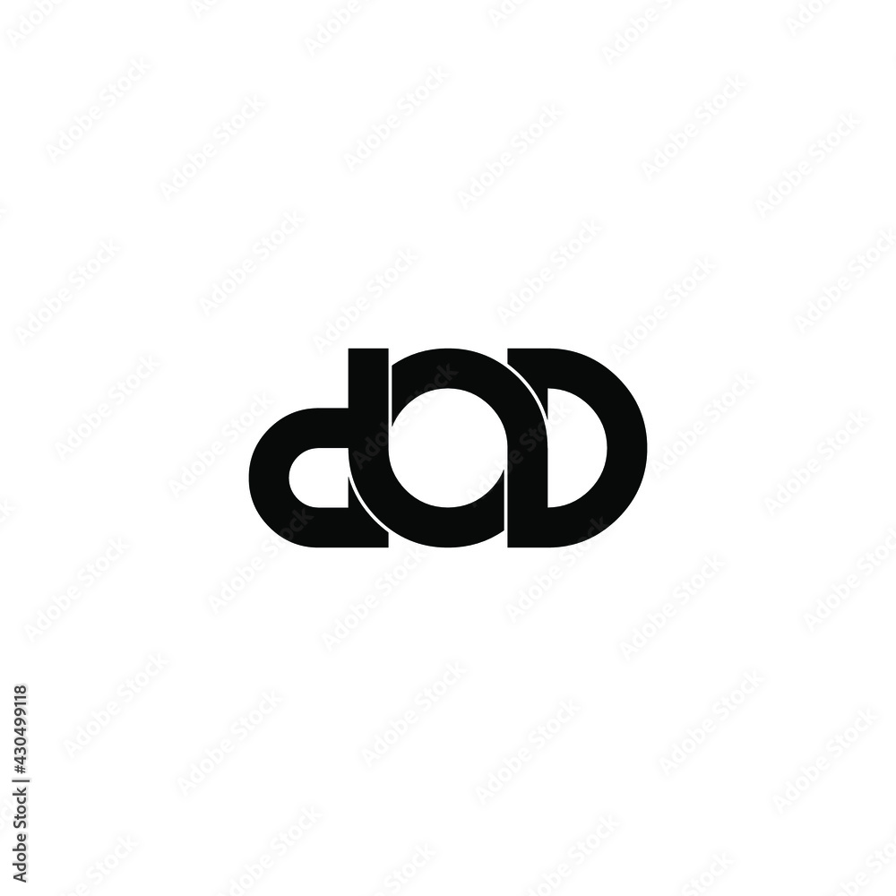 dod letter original monogram logo design dod letter original monogram logo design