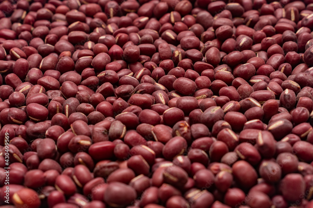 close up of red beans background close up of red beans background